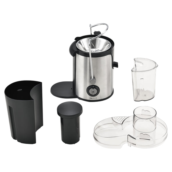 Sapcentrifuge juicer 600 Watt RVS zwart en zilverkleurig