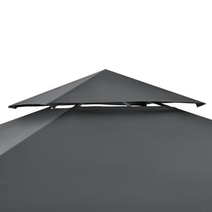Tonnelle de Barbecue Parga 250 x 241 x 151 cm Anthracite Gris Foncé [en.casa]