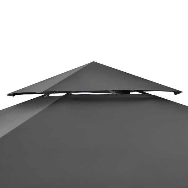 Tonnelle de Barbecue Parga 250 x 241 x 151 cm Anthracite Gris Foncé [en.casa]