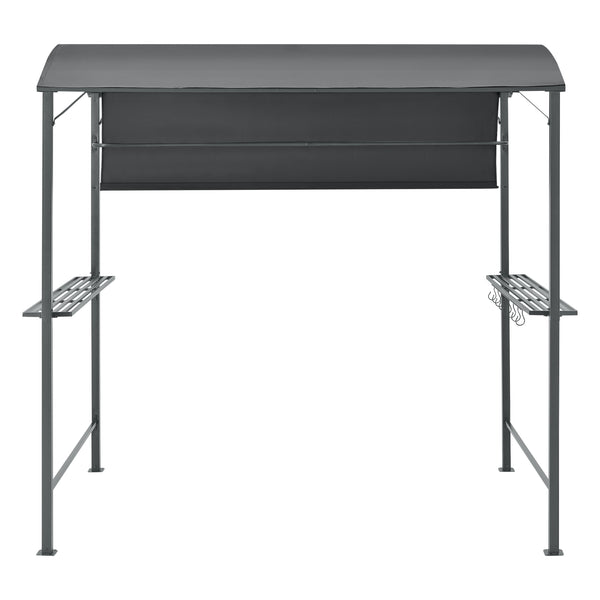 Tonnelle de Barbecue Pyrgos 215 x 220 x 140 cm Anthracite Gris Foncé [en.casa]