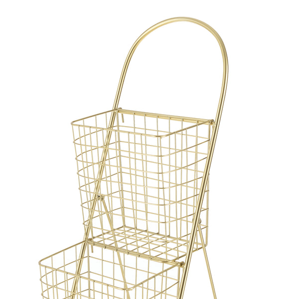 Bloempot trap ladder Hensies 106,5x26,5x55 cm messing