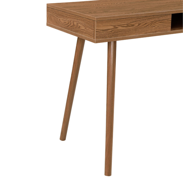 Bureau Habo 74 x 115 x 48 cm Effet Bois Foncé [en.casa]