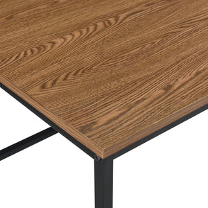 Table Basse Esbjerg 45 x 100 x 55 cm Noir Effet Bois Foncé [en.casa]
