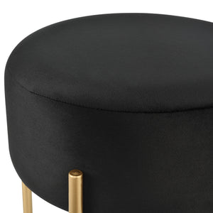 [en.casa] Krukje Kungälv rond 44xØ35 cm zwart en messing