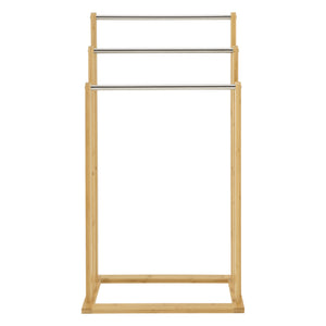 Meuble porte-serviettes Porsanger 46 x 24 x 84 cm Naturel [en.casa]