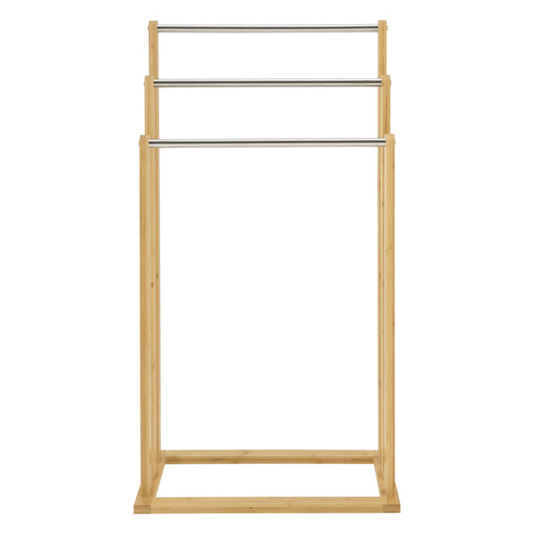 Meuble porte-serviettes Porsanger 46 x 24 x 84 cm Naturel [en.casa]
