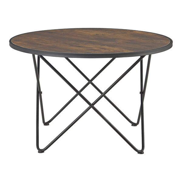 Table basse Goskamark ronde acier 80 x 50 cm [en.casa]