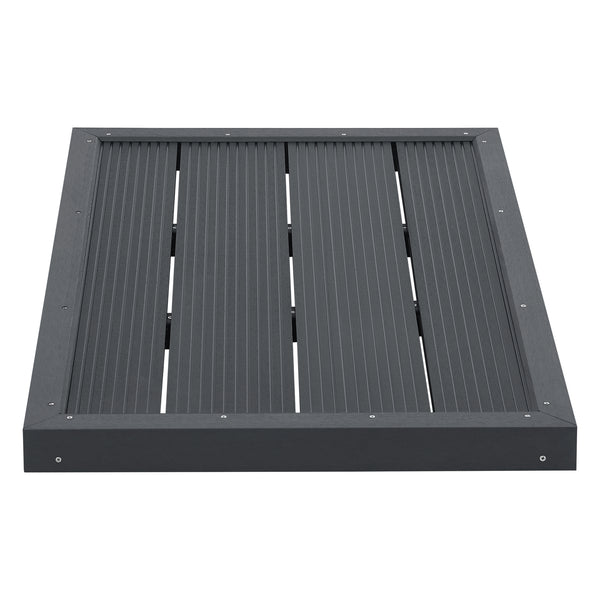 Plaque de base Nürtingen antidérapant pour douche de jardin et piscine 101 x 63 x 5,5 cm [en.casa]