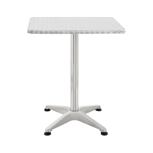 Table de bistrot carrée Järpen à hauteur réglable 75 cm / 115 cm [en.casa]