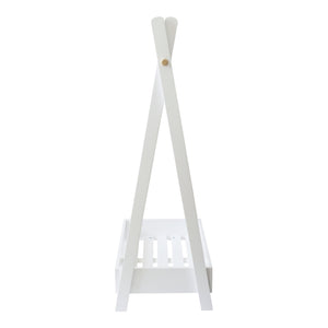 Garde-robe pour enfant Laxe avec compartiment de rangement 126 x 73 x 43 cm blanc [en.casa]
