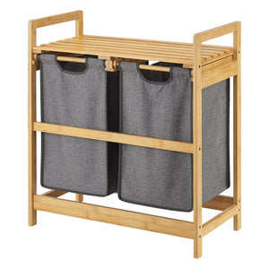 Meuble de rangement à linge Kärkölä avec 2 sacs 73 x 63,5 x 33 cm [en.casa]