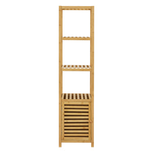[en.casa] Staand rek Liminka bamboe badkamerkast 140x34x33 cm