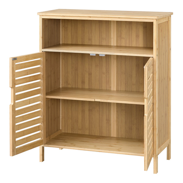 Badkamerkast Eslöv bamboe 81x65,5x31 cm houtkleurig