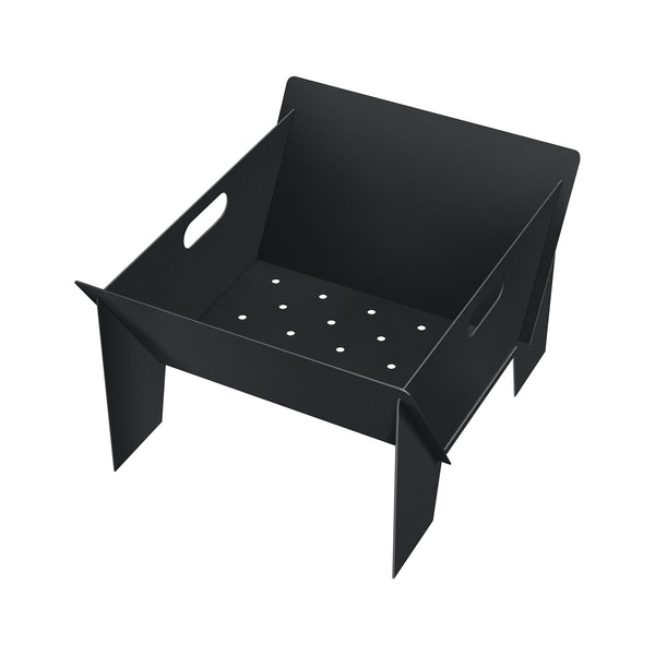 [casa.pro] Vuurfkorf Eidskog voor buiten 28,5x46x40 cm zwart