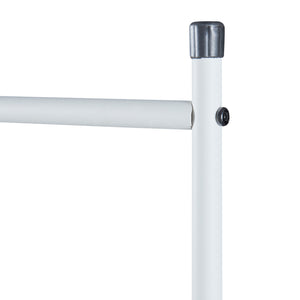 [en.casa] Kledingrek Haderup 137x100x45cm wit