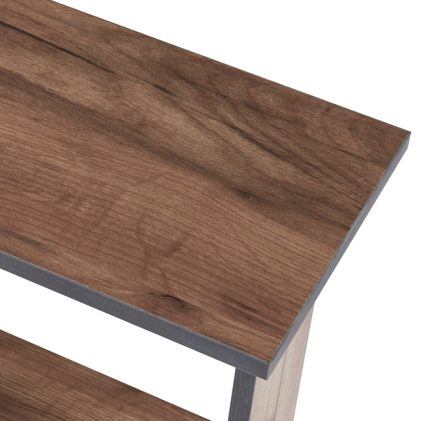 [en.casa] Bijzettafel Haarby 42x50x24 cm Eiken