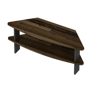 Meuble TV Fredensborg 45 x 116 x 40 cm effet bois ancien / anthracite [en.casa]