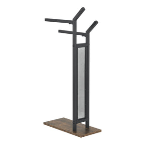 Porte-serviettes Telavi à 2 barres en acier et MDF 88 x 40 x 20 cm [en.casa]
