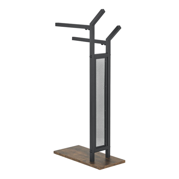 Porte-serviettes Telavi à 2 barres en acier et MDF 88 x 40 x 20 cm [en.casa]
