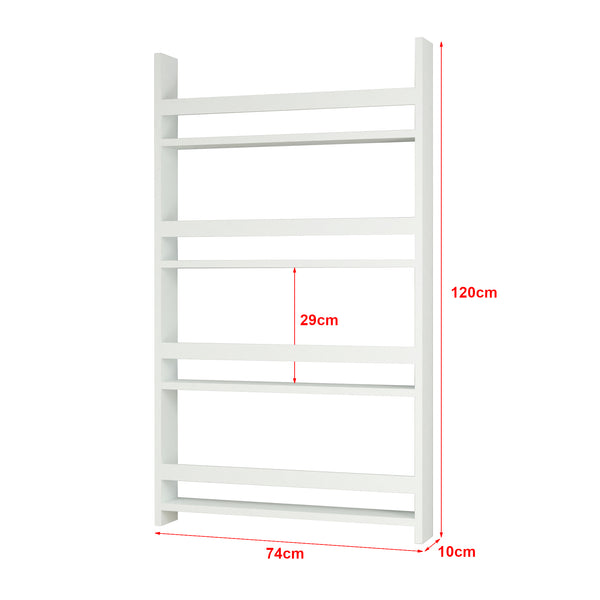 [en.casa] Wandplank wandrek Sotenäs 120x74x10 cm wit