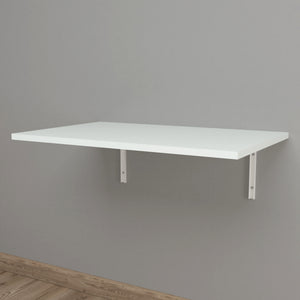 Table murale Klepp rabattable 72 x 45 cm blanc [en.casa]