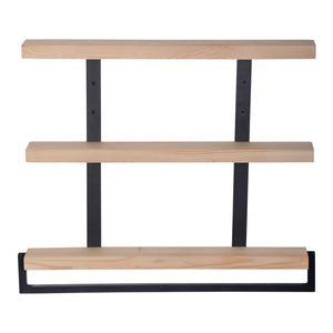 Étagère murale Nykøbing à 3 niveaux 67,5 x 79 x 8,5 cm pin naturel [en.casa]