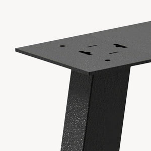 Set de 2 pîeds de table Mariager triangulaires en acier 42 x 40 cm [en.casa]