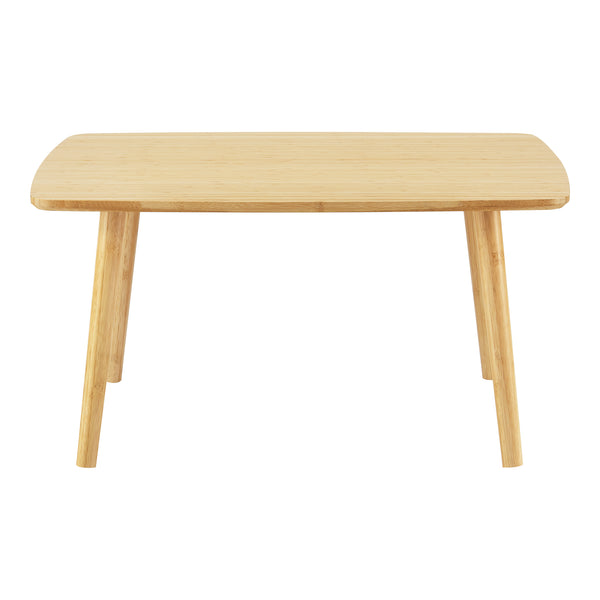 [en.casa] Salontafel Nurmijärvi bamboe 80x60x40 cm houtkleurig