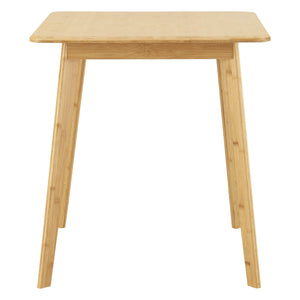 [en.casa] Eettafel Närpes bamboe 70x70x75 cm houtkleurig