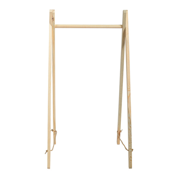 Portemanteau Løkken pliable pin 100 x 50 x 40 cm naturel [en.casa]