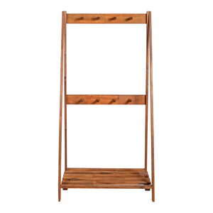 [en.casa] Kledingrek Middelfart 152x75x45 cm houtkleurig