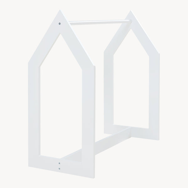 Portant à vêtements Værløse de forme cabane pour enfant 78 x 75 x 35 cm blanc [en.casa]