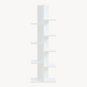 [en.casa] Boekenkast Rødekro schap 122x40x20 cm wit