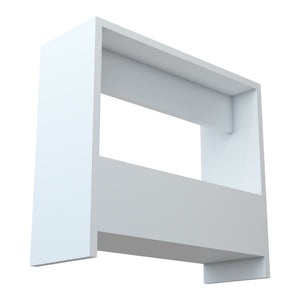 Table d'appoint rectangulaire Rødovre avec porte-revues 60 x 55 x 20 cm blanc [en.casa]