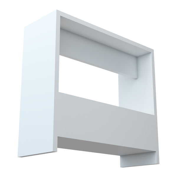 Table d'appoint rectangulaire Rødovre avec porte-revues 60 x 55 x 20 cm blanc [en.casa]