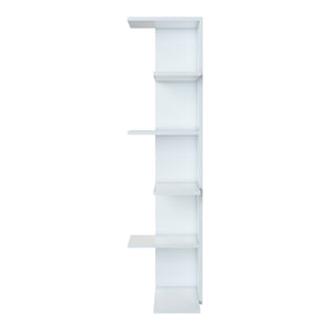 [en.casa] Boekenkast Pandrup schap 141x37x22 cm wit