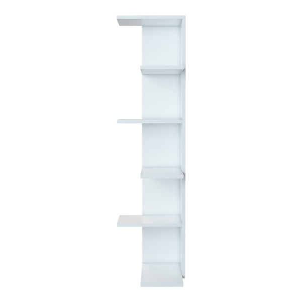 [en.casa] Boekenkast Pandrup schap 141x37x22 cm wit