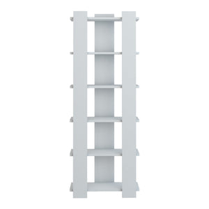 [en.casa] Boekenkast Præstø schap 160x60x19,5 cm wit