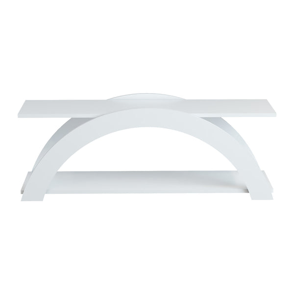 [en.casa] TV meubel Langebæk met plank 45x120x33 cm wit