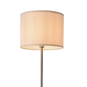 Lampadaire Tamworth E27 hauteur 161 cm argent blanc [lux.pro]