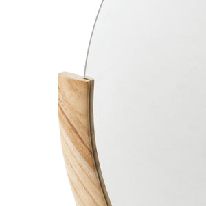 Miroir mural Atri rond eucalyptus 61 x 64 cm naturel [en.casa]