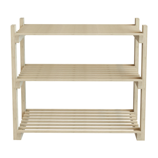 [en.casa] Schoenenrek Them 60x68x30 cm houtkleurig