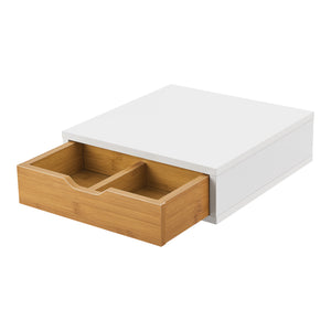 [en.casa] Bureau organizer Vieremä met 1 lade 9x30x31 cm bamboe