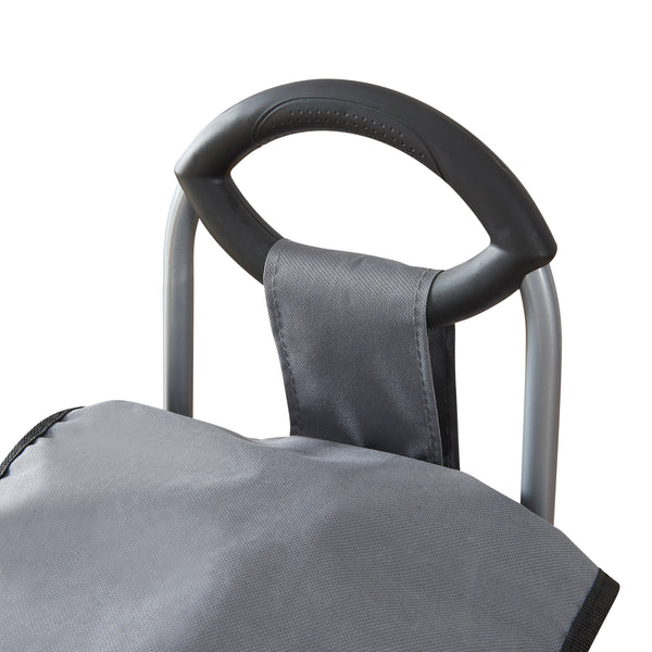Chariot de courses Nørre 36 litres 93 x 32 x 30 cm gris foncé / noir [en.casa]