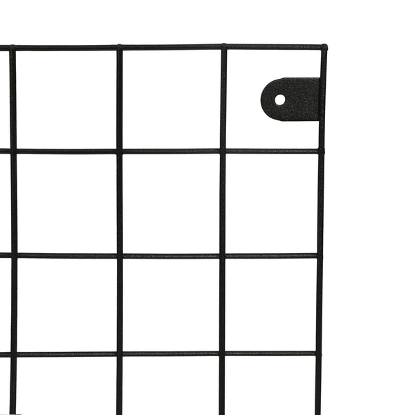 [en.casa] Wandrek Sæby industrieel metaal 75x55 cm zwart