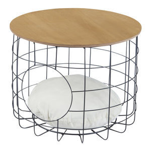 [en.casa] Bijzettafel Haapajärvi set van 2 met kussens