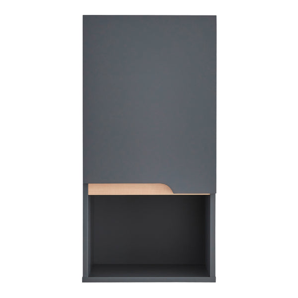 Armoire murale de salle de bain Bergkamen 60 x 30 x 30 cm gris effet bois [en.casa]