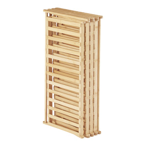 Étagère à chaussures pliable Fitzbek bambou 89 x 67 x 26 cm naturel [en.casa]