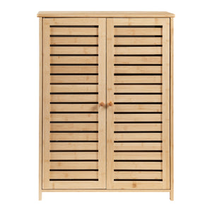[en.casa] Schoenenkast Klamp 87,5x66x33 cm bamboe