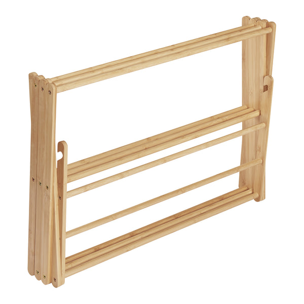 Étendoir à linge pliable Grinau bambou 128 x 72 x 44 cm naturel [en.casa]